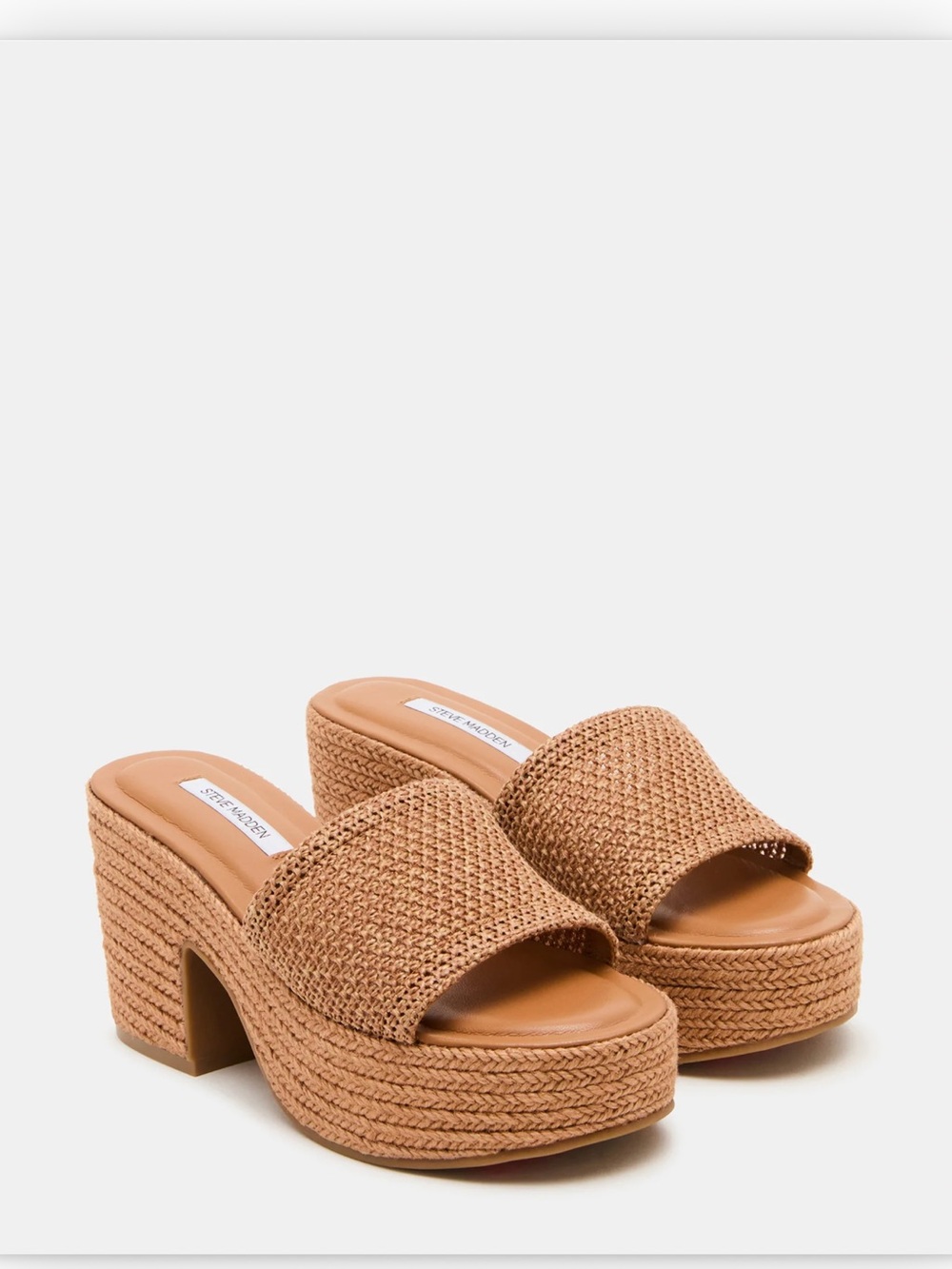 Steve Madden Raffia Woven Platform Sandal- Size 7 - Picture 3 of 12